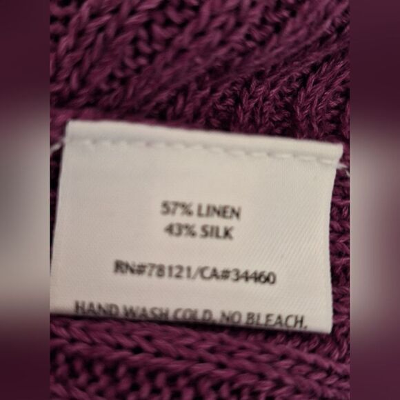 Eileen Fisher short sleeve open cardigan size M - Picture 4 of 6